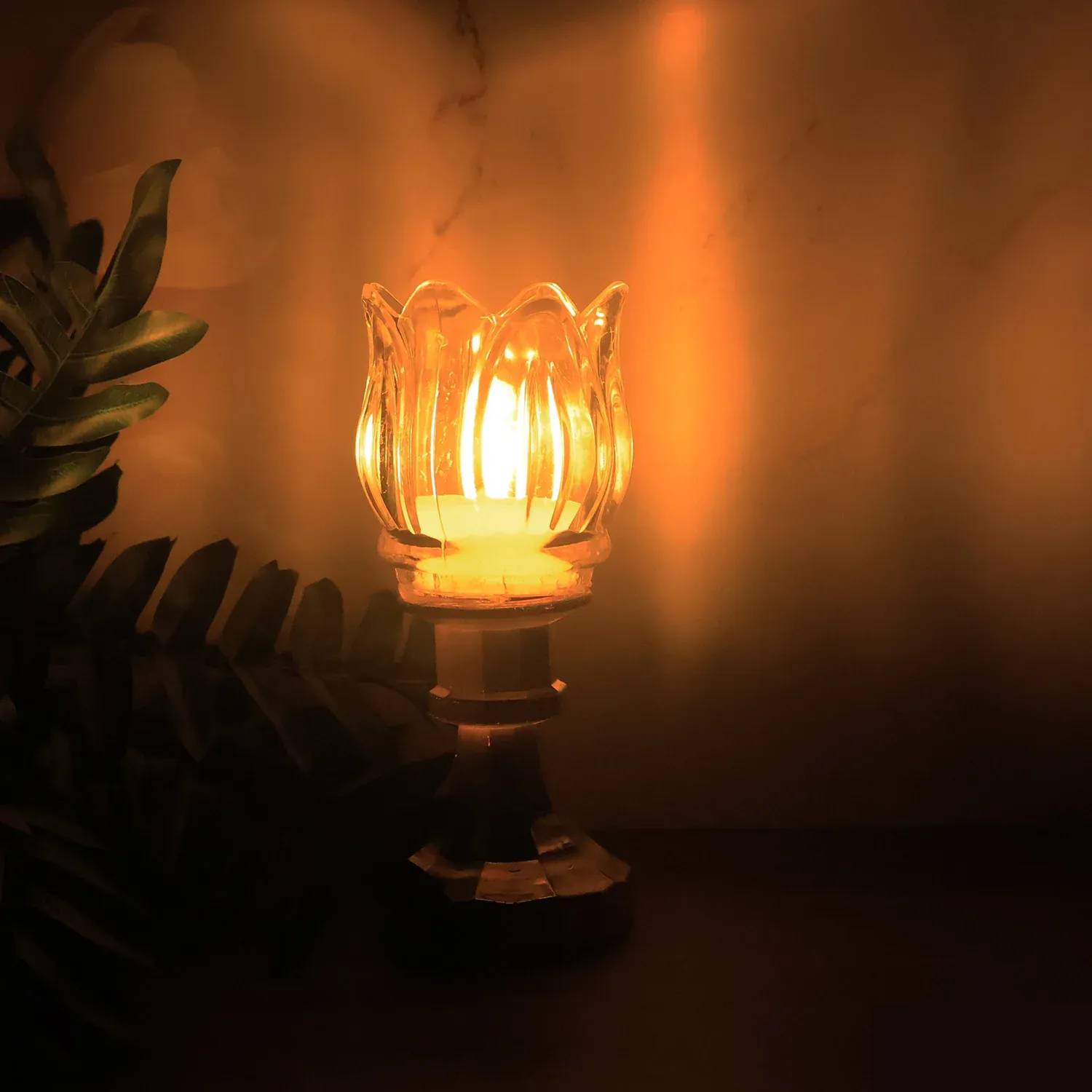 Premium Lotus Shaped LED Decorative Lamp with Stand - Detailed Feature View 3