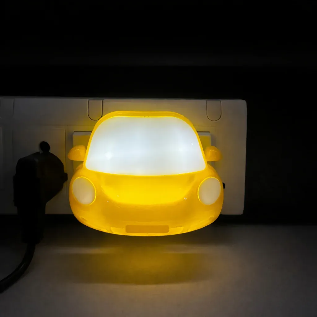 Car Shape Plug-In LED Night Lamp for Bedroom, Kids Room & Hallway(COLOR MAY VARY) - Detailed Feature View 4
