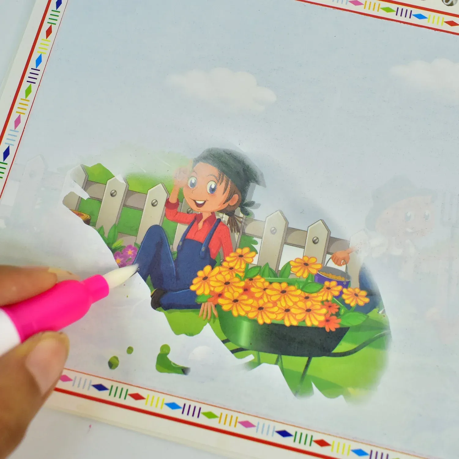 Magic Water Drawing Book – Reusable Mess-Free Kids Activity Set - Detailed Feature View 2
