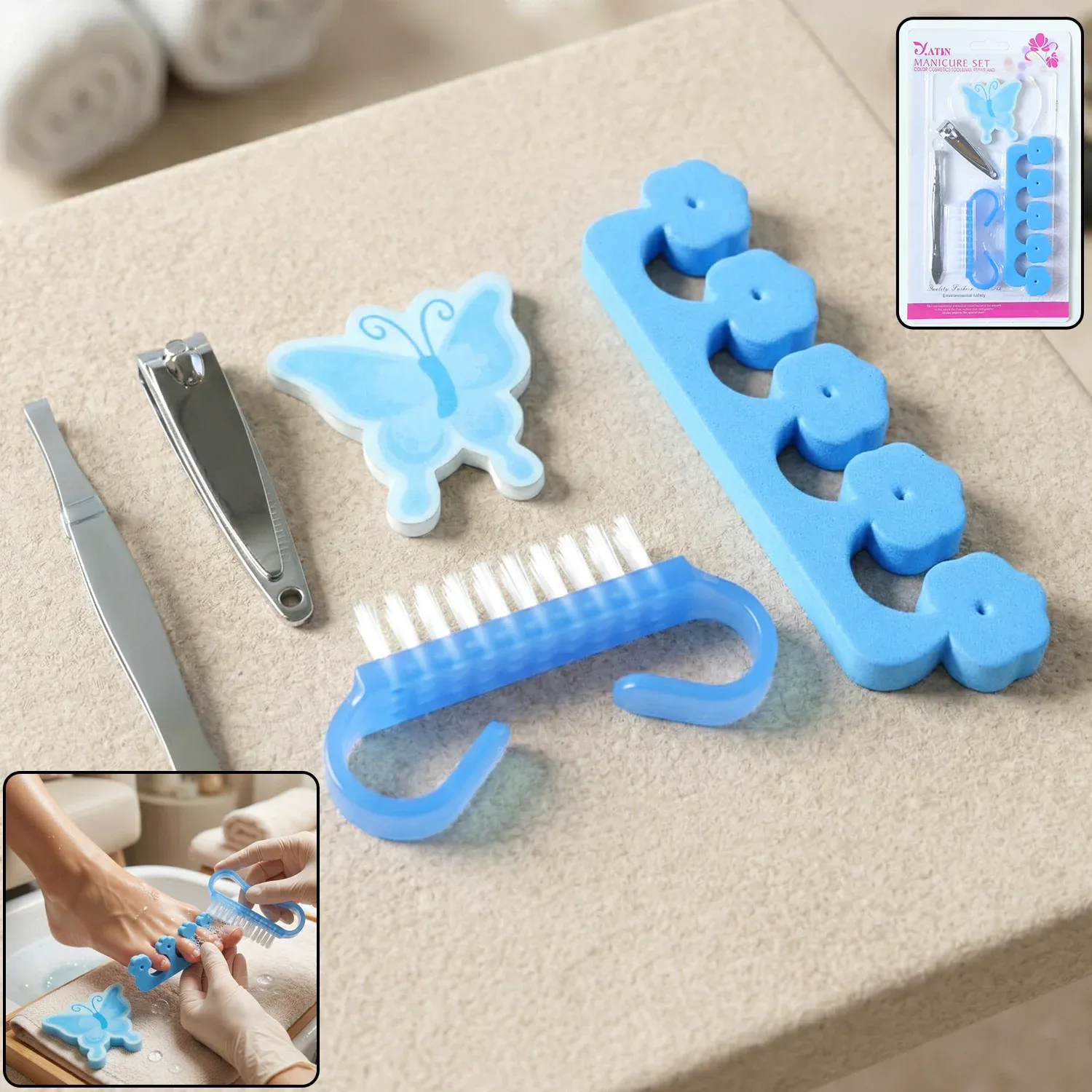 Premium Premium 5 In 1 Manicure Pedicure Kit - Buy Online at Alikart