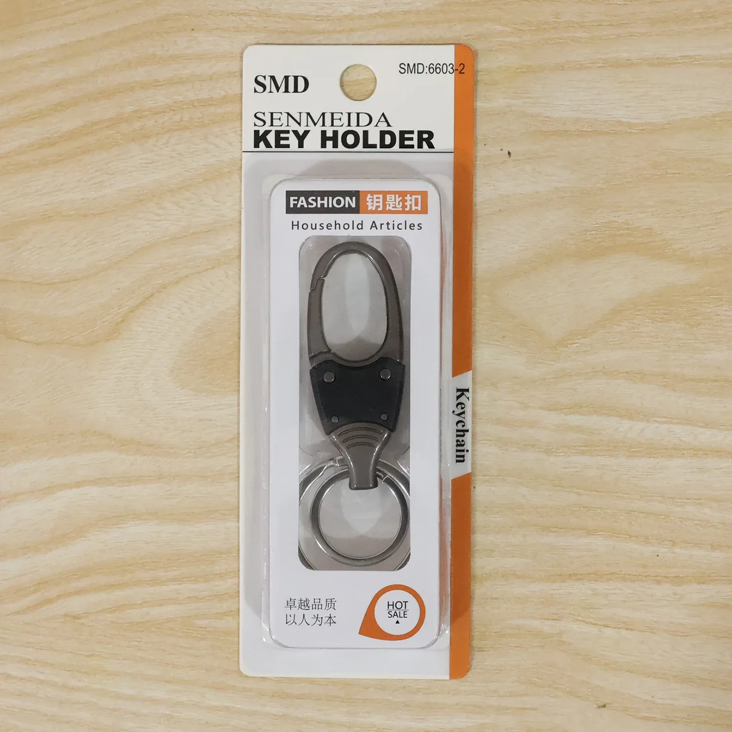 Premium Dual Ring Metal Key Holder with Rotating Swivel Keychain - Detailed Feature View 8