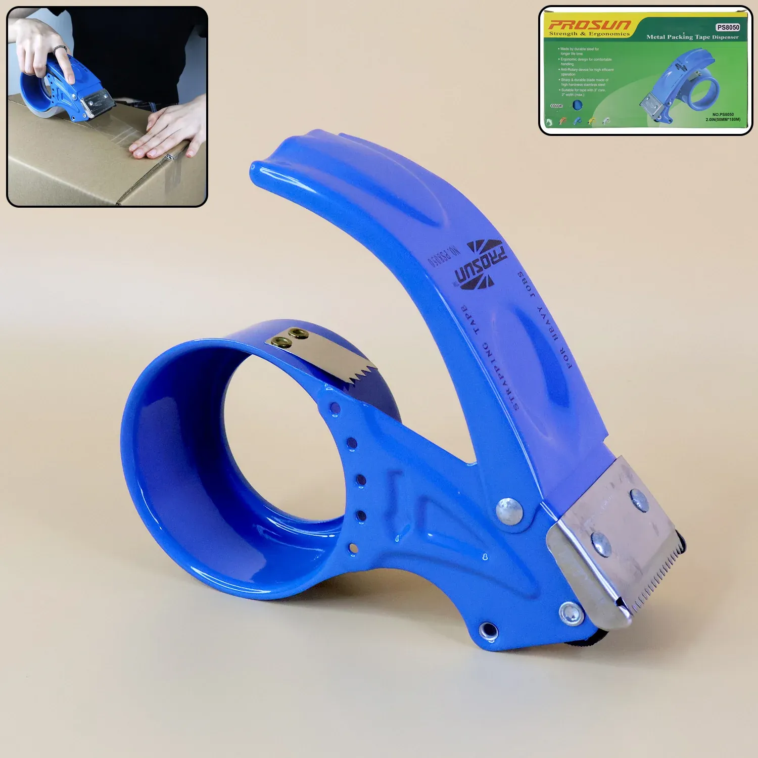 Premium Metal Packing Tape Dispenser – Durable & Ergonomic | VoltDesk - Buy Online at Alikart