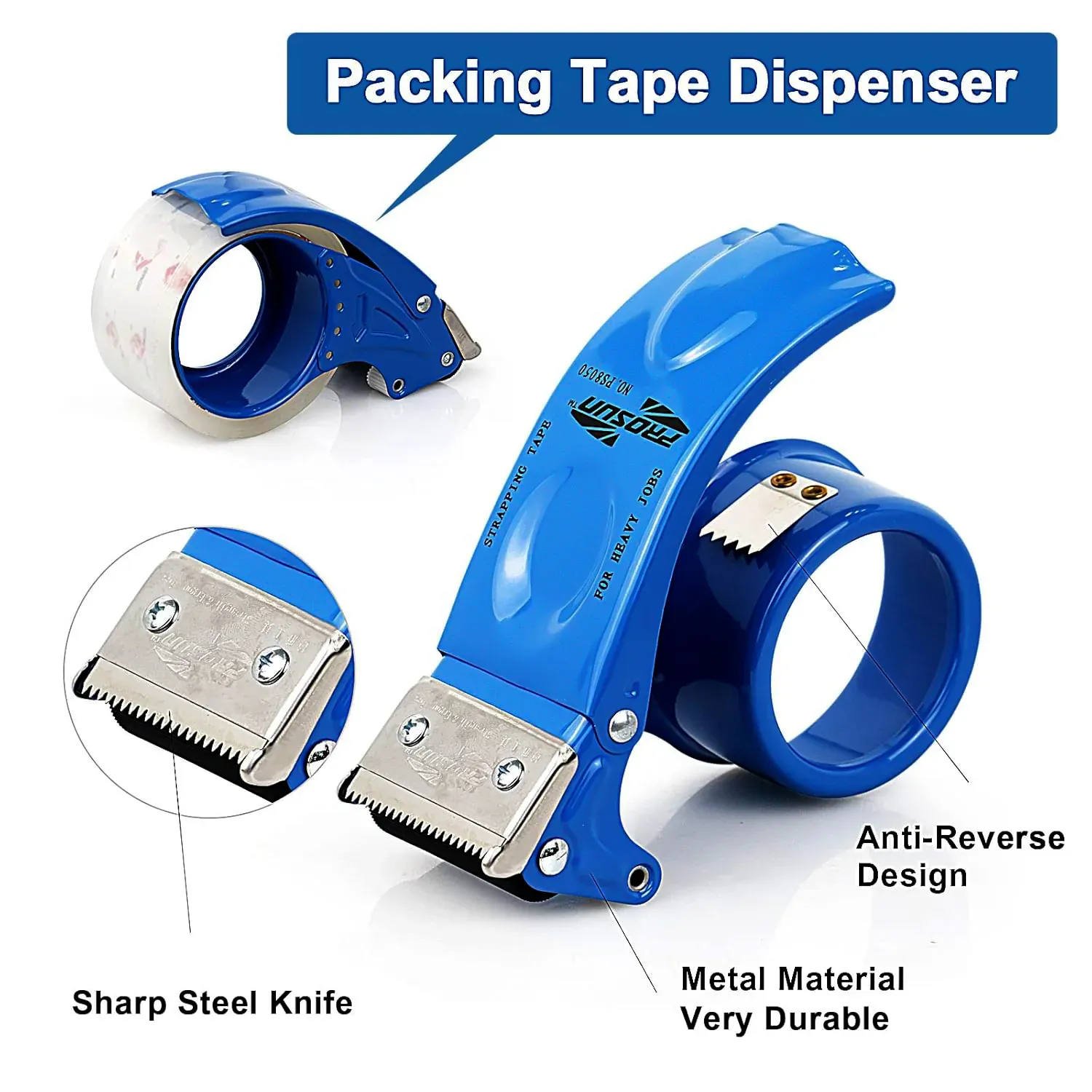 Metal Packing Tape Dispenser – Durable & Ergonomic | VoltDesk - Detailed Feature View 4