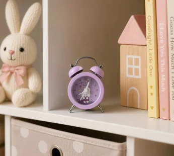 Kids Alarm Clock – Cute Cartoon Twin Bell Design for Room