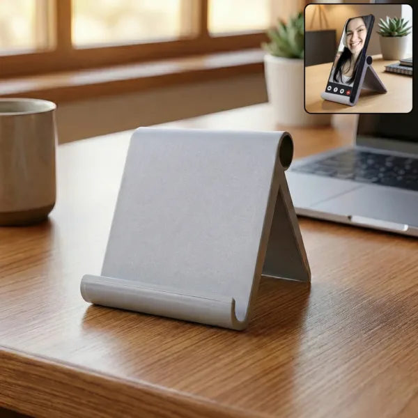 Plastic Foldable Desktop Mobile Stand for Hands-Free Use