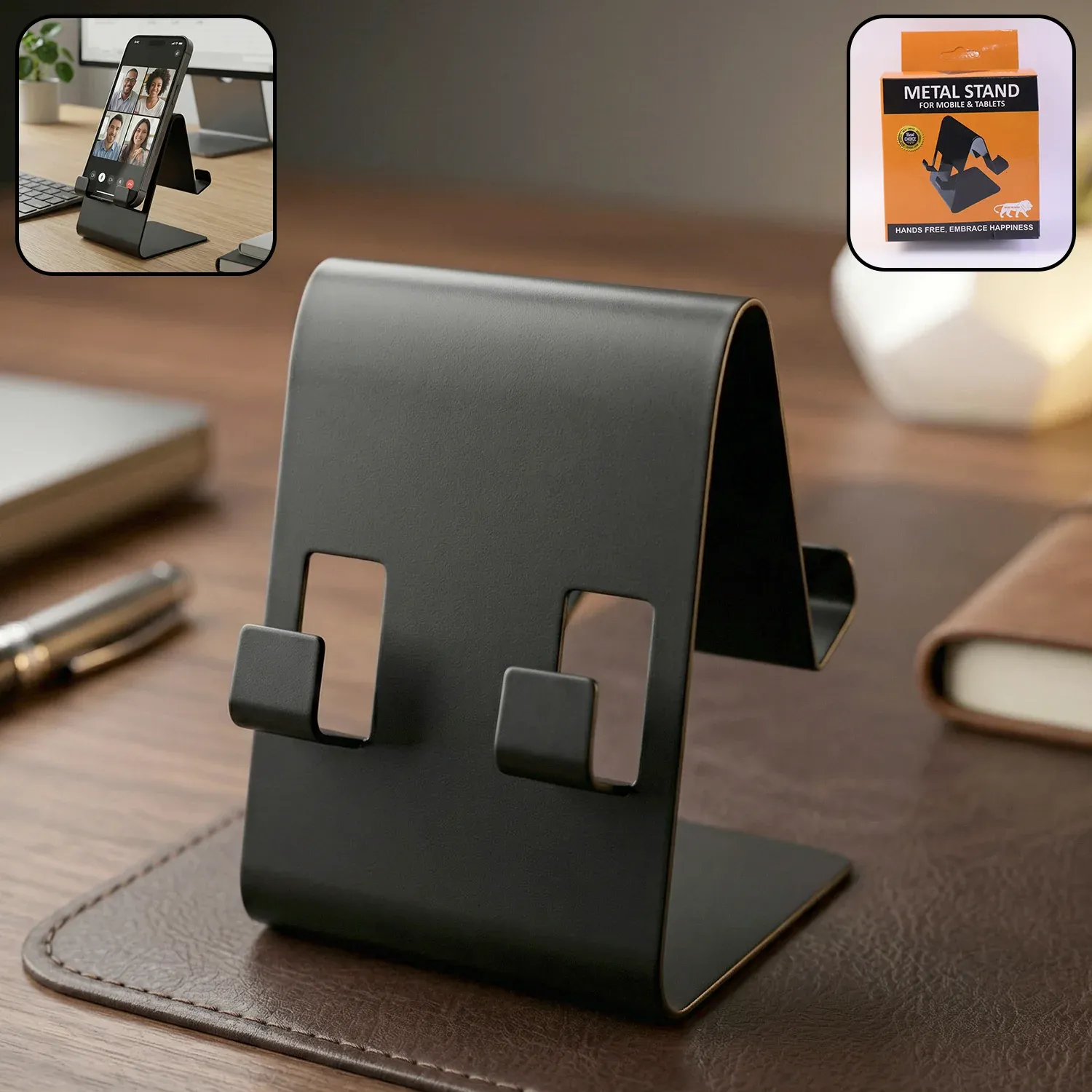 Premium Foldable Metal Mobile & Tablet Stand – Sturdy and Portable Design - Buy Online at Alikart