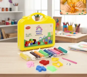 Aditi Moldy Magic 10-Color Dough Art Kit with Animal Moulds, Cutters & Carry Case