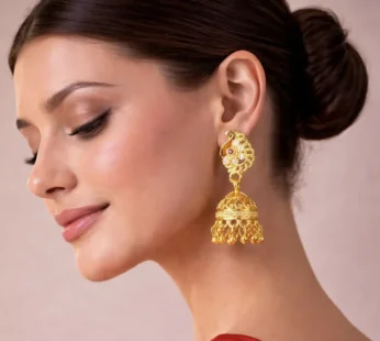 Peacock Earrings – Traditional Design with Contemporary Finish