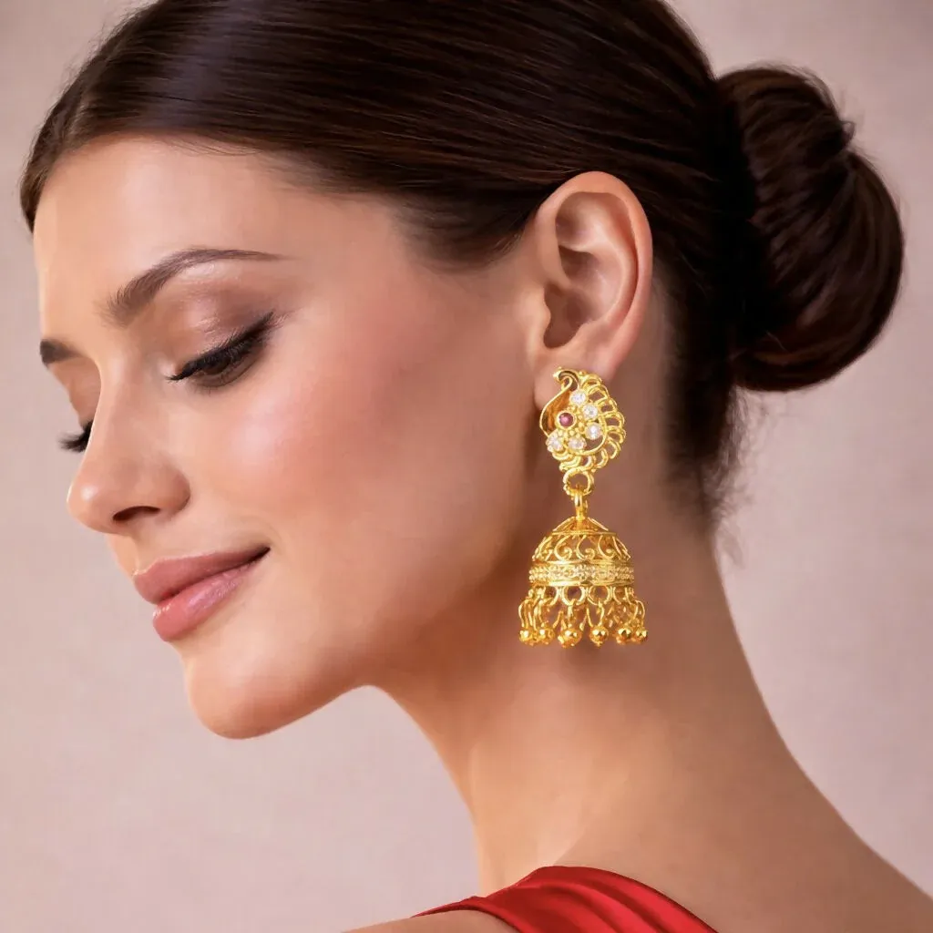 Premium Peacock Earrings – Traditional Design with Contemporary Finish - Buy Online at Alikart