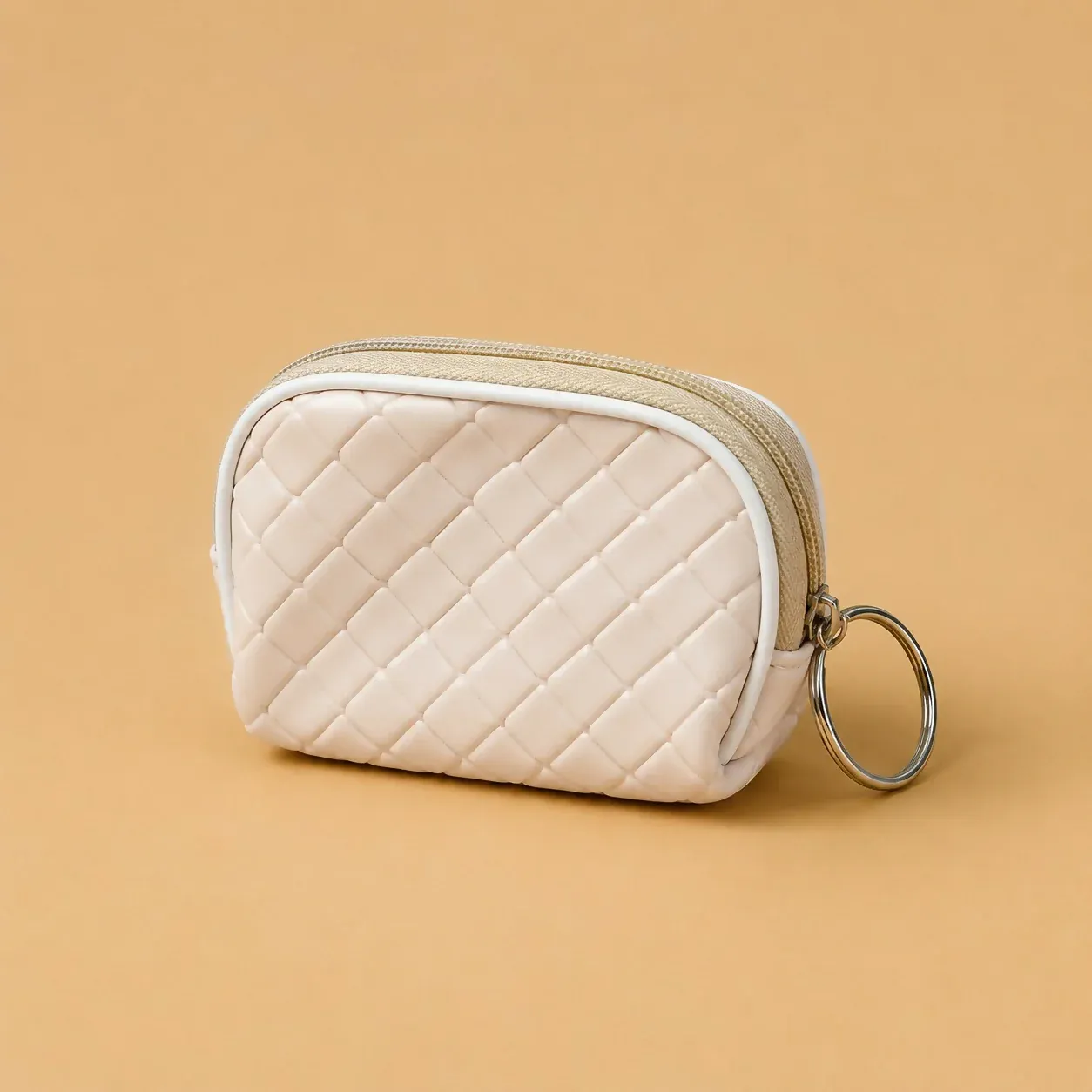 Premium Mini Woven Coin Pouch with Keychain for Women & Girls - Buy Online at Alikart