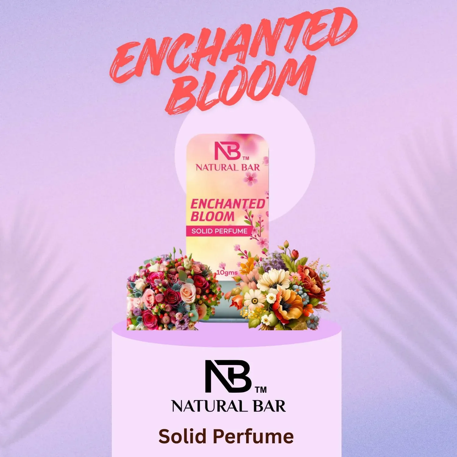 Premium Enchanted Bloom Solid Perfume, Alcohol Free Long Lasting Fragrance for Male and Female (10gms) - Buy Online at Alikart