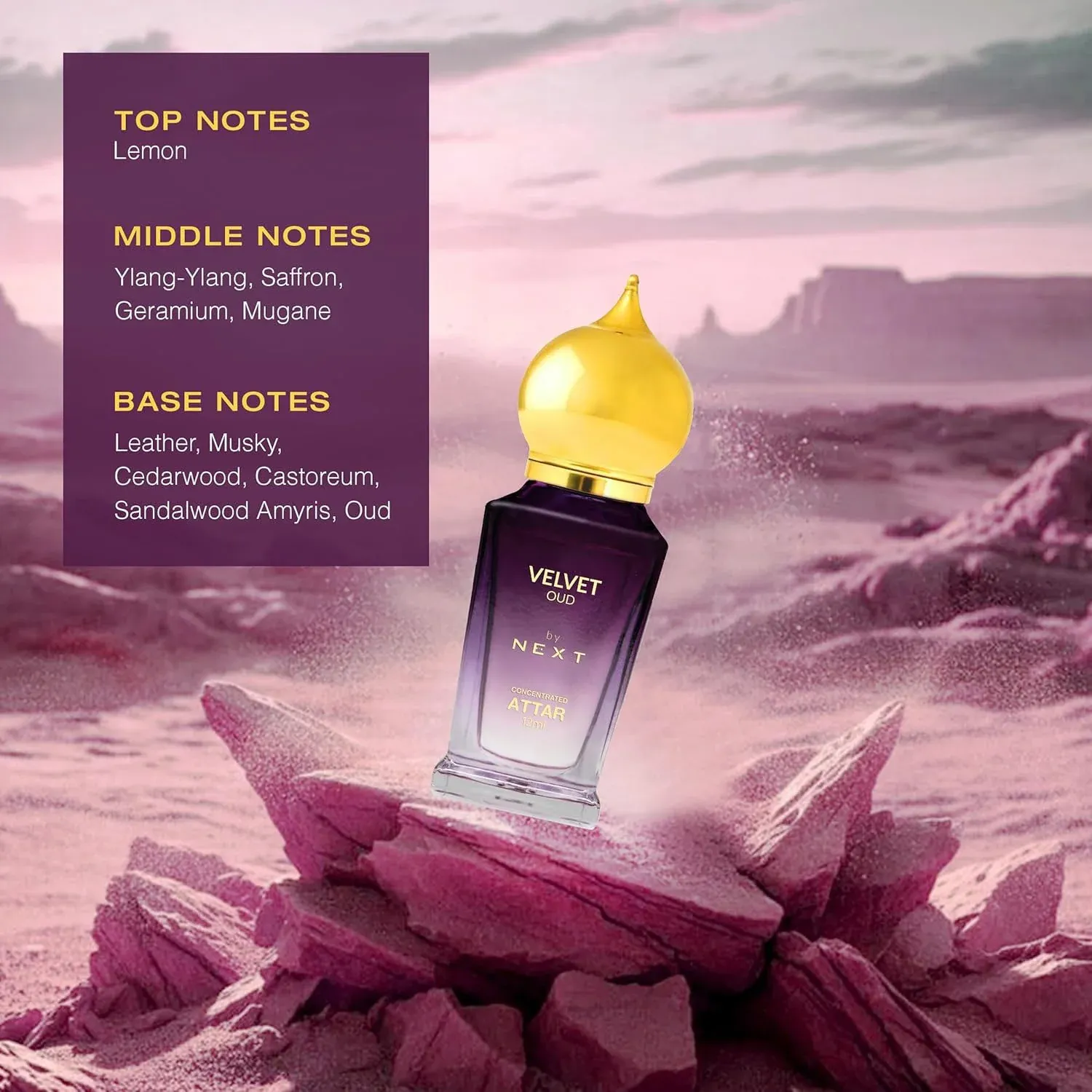 Next Premium Velvet Oud Concentrated Attar Perfume 12 ML - Detailed Feature View 6