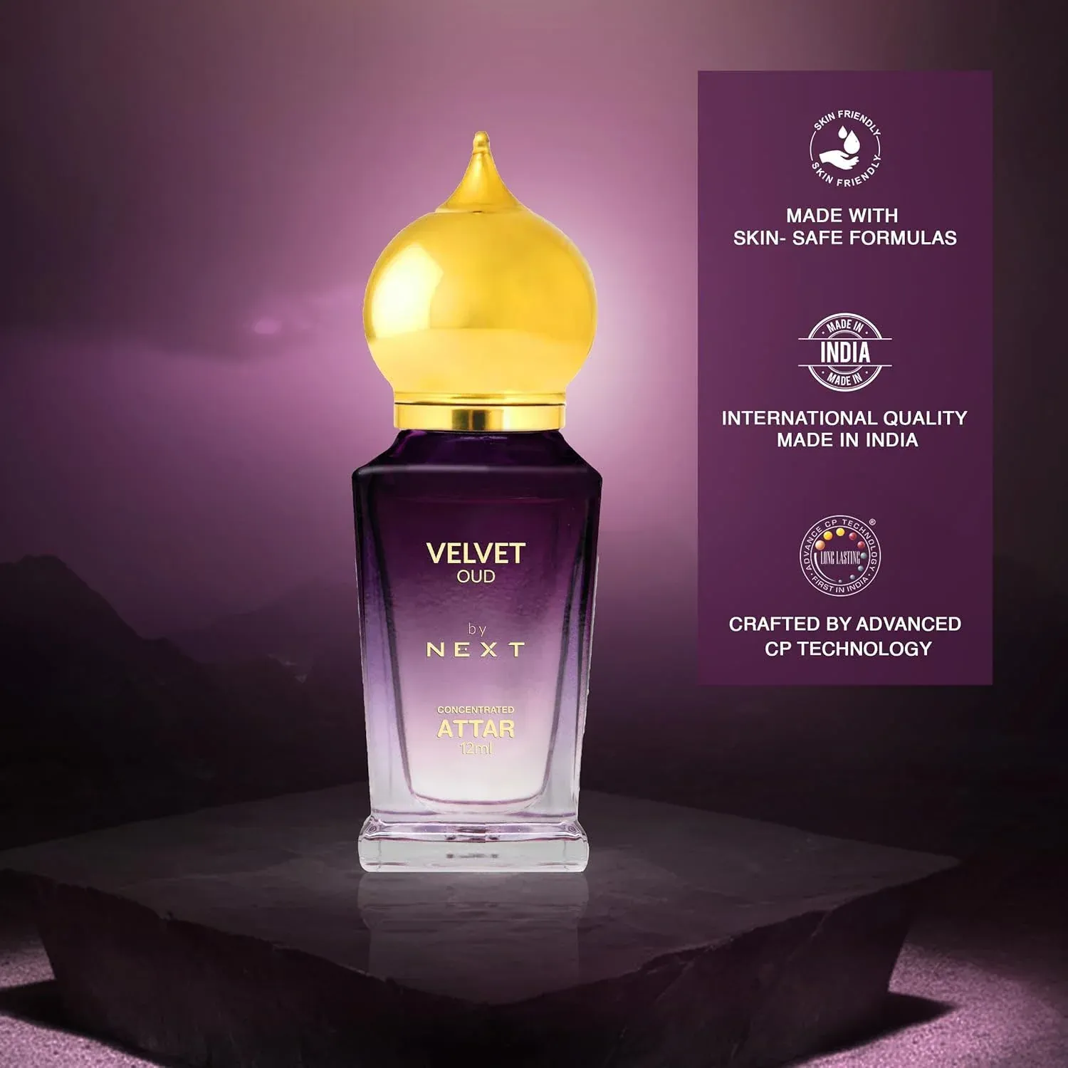 Next Premium Velvet Oud Concentrated Attar Perfume 12 ML - Detailed Feature View 4
