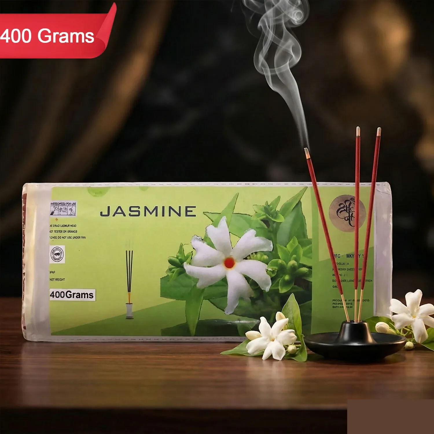 Jasmine Incense Sticks – Charcoal-Free for Calm & Serenity - Detailed Feature View 4