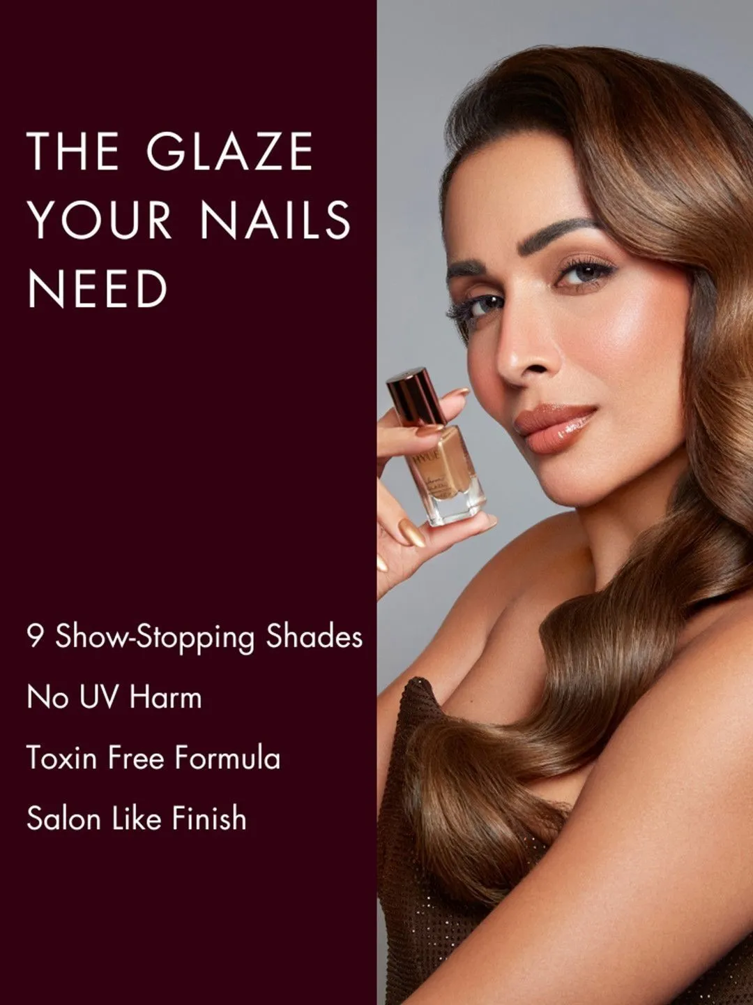 HYUE Chrome Glazed Nail Paint With Jojoba Oil - 8 ml - Midnight Mirage - Detailed Feature View 5