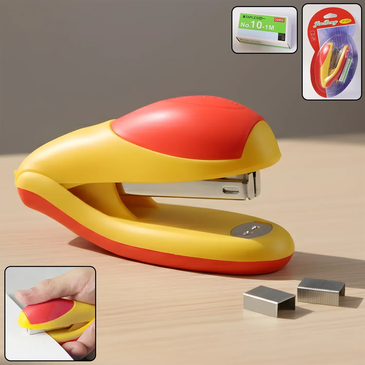 Premium Heavy-Duty Desktop Stapler with Ergonomic Grip & Staples - Buy Online at Alikart