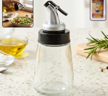 Glass Oil Dispenser Bottle – No-Drip Spout, 170 ml Capacity
