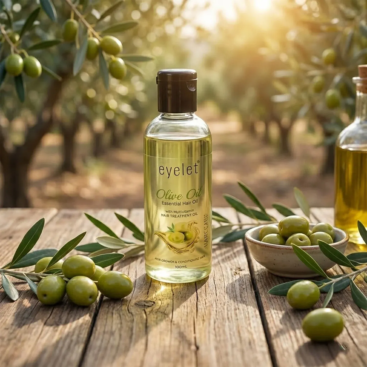 Eyelet Olive Hair Oil 100ml – Nourishing Essential Oil for Hair Growth - Detailed Feature View 2