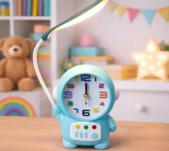 Astronaut Desk Lamp – USB Powered Kids Study Light & Alarm Clock