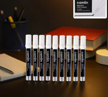 White Paint Marker – Multi-Surface, Permanent & Refillable (10 Pcs)