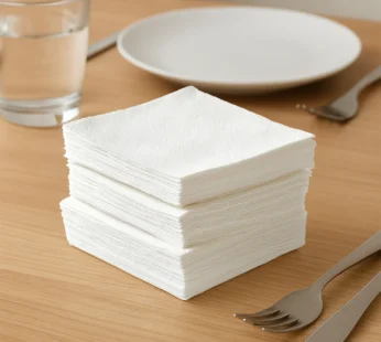 Soft & Absorbent Disposable Tissue Napkins 75 Pack