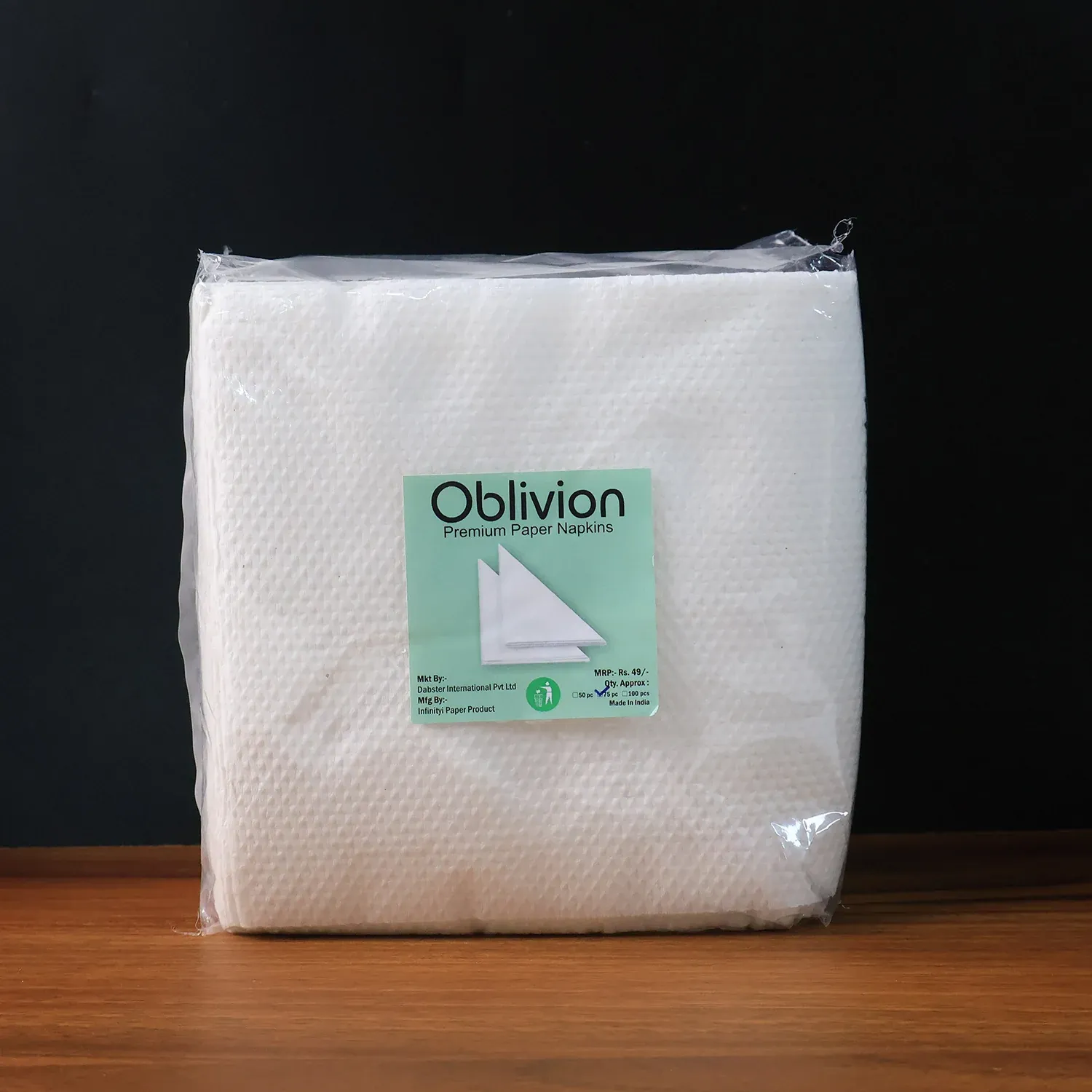 Soft & Absorbent Disposable Tissue Napkins 75 Pack - Detailed Feature View 8