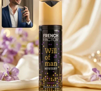 French Factor Will Of Man Mystery Perfume Body Spray (120 ML)