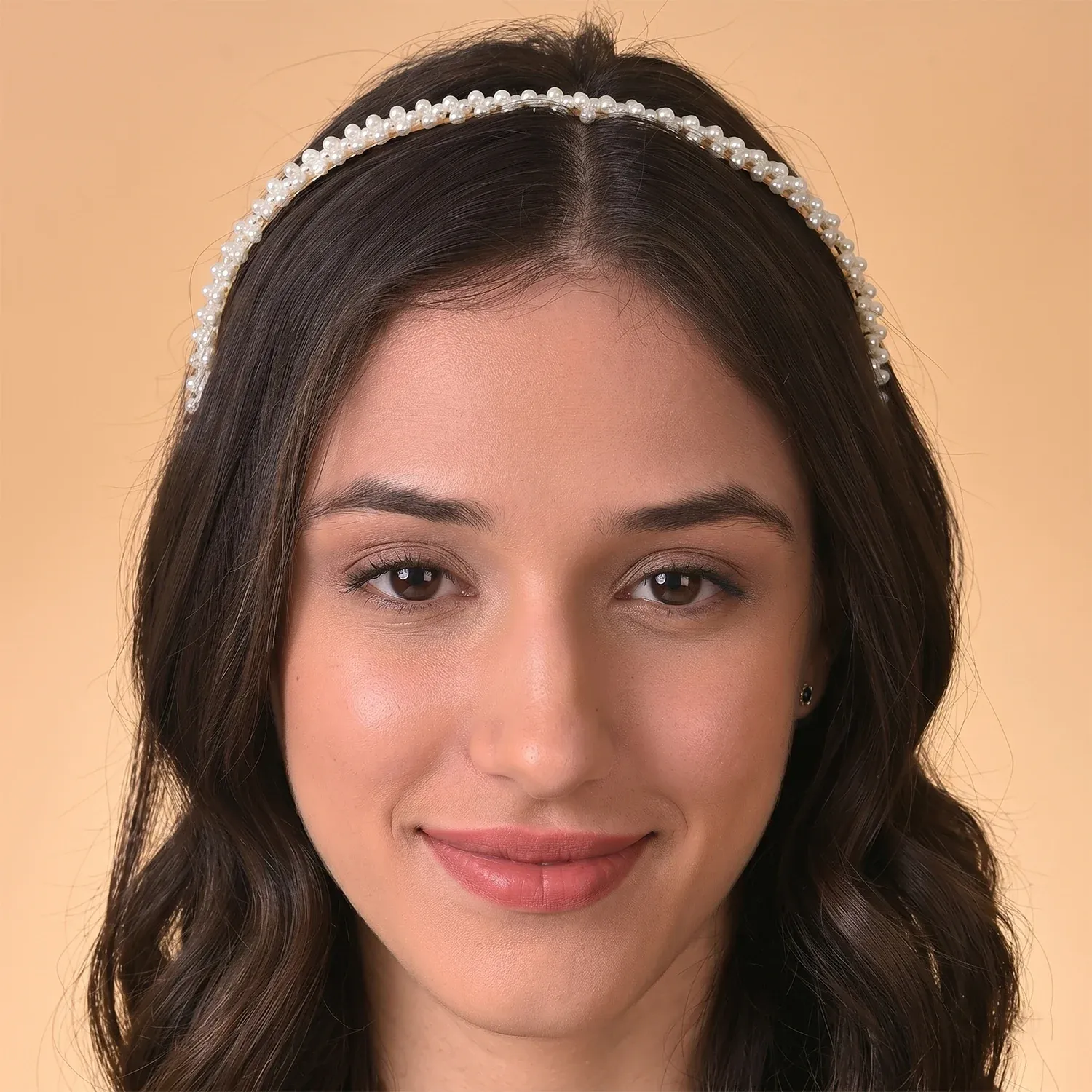 Elegant Pearl Studded Lightweight Hairband for Women - Detailed Feature View 2