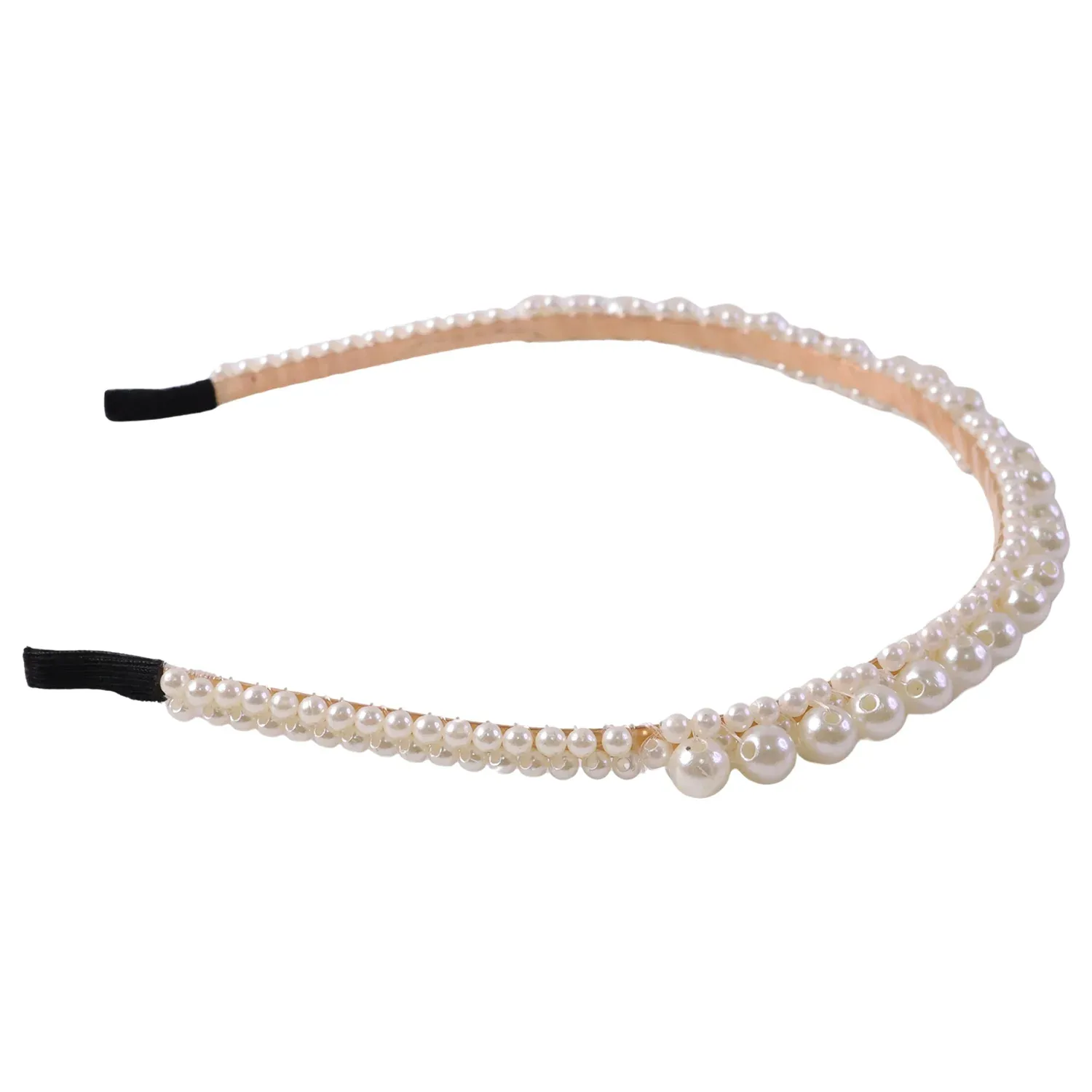 Elegant Pearl Studded Lightweight Hairband for Women - Detailed Feature View 4