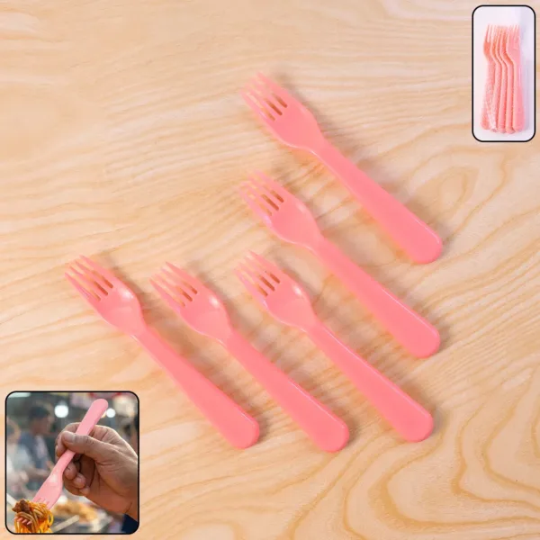 Plastic Fork Spoon Set – 6-Piece Durable Cutlery | Serve Stellar