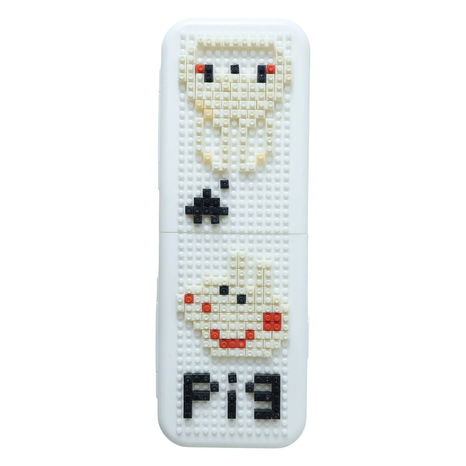 Decorative Pixel Art Style Desk Pen Holder (1 Pc) - Detailed Feature View 4