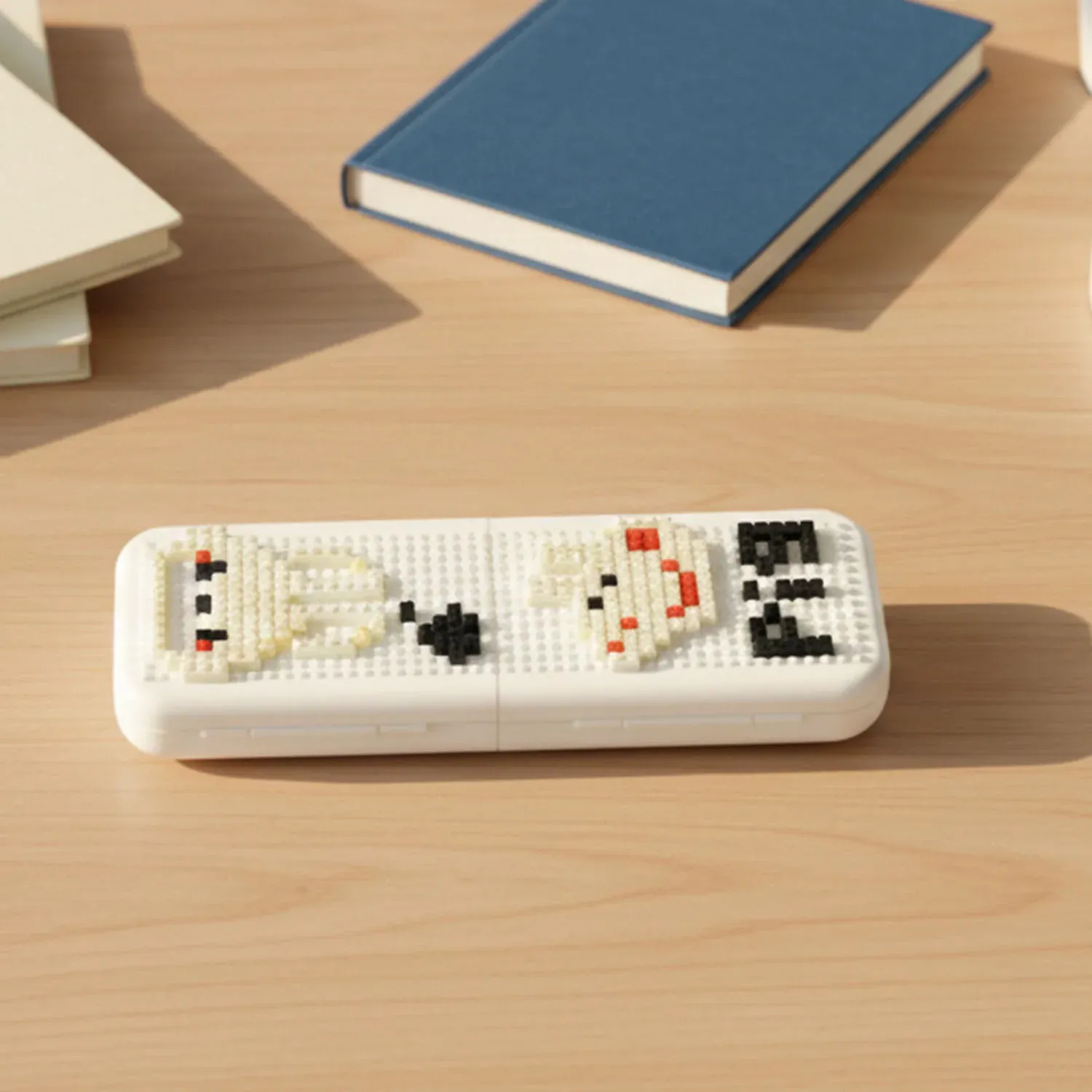Decorative Pixel Art Style Desk Pen Holder (1 Pc) - Detailed Feature View 6