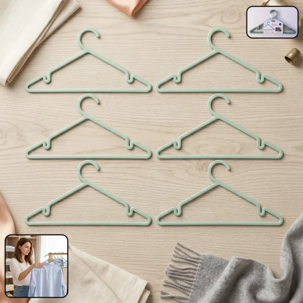 Plastic Clothes Hangers – Non-Slip Design for Safe Grip and Organization