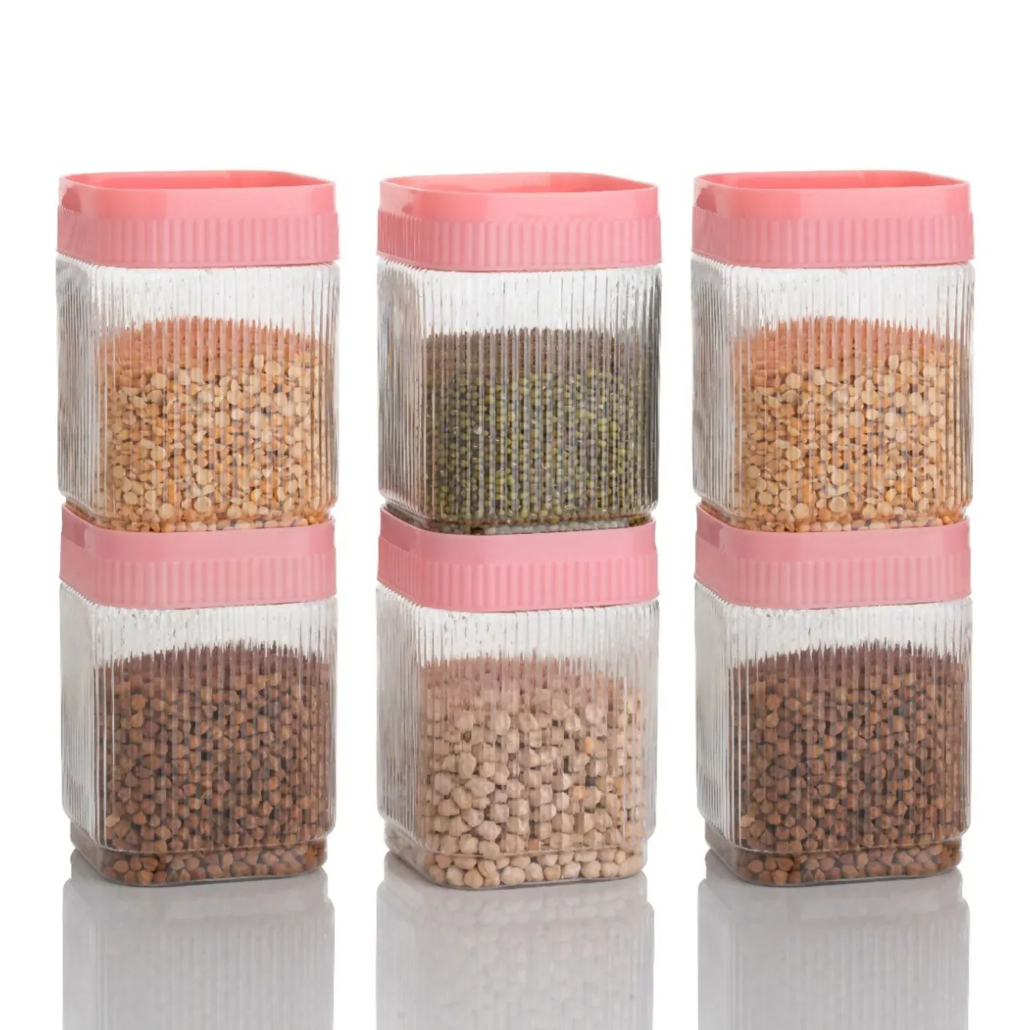 Plastic Storage Container Set – Airtight & Leak Proof Kitchen Jars - Detailed Feature View 2