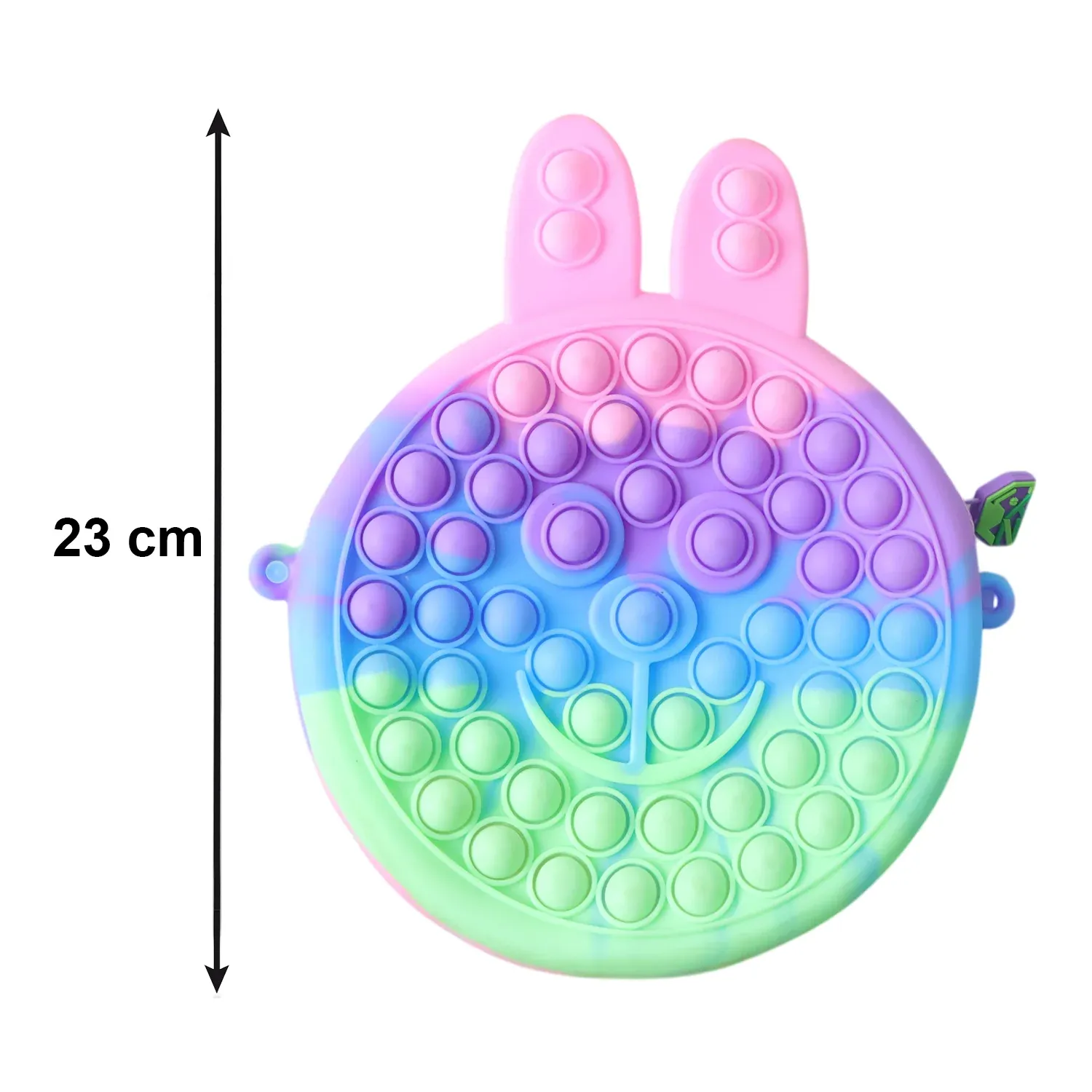 Cute Caterpillar Shape Pop It Silicone Pencil Pouch (1 Pc) - Detailed Feature View 5
