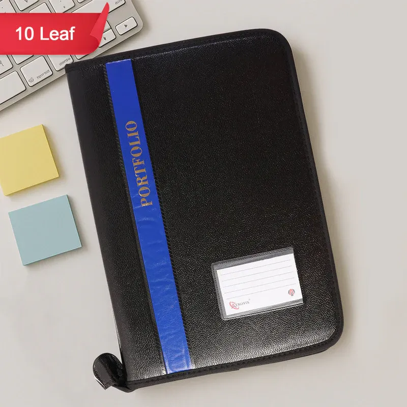 Premium Aerotix A4 Portfolio File with Zipper - 10-Leaf Document Organizer - Buy Online at Alikart
