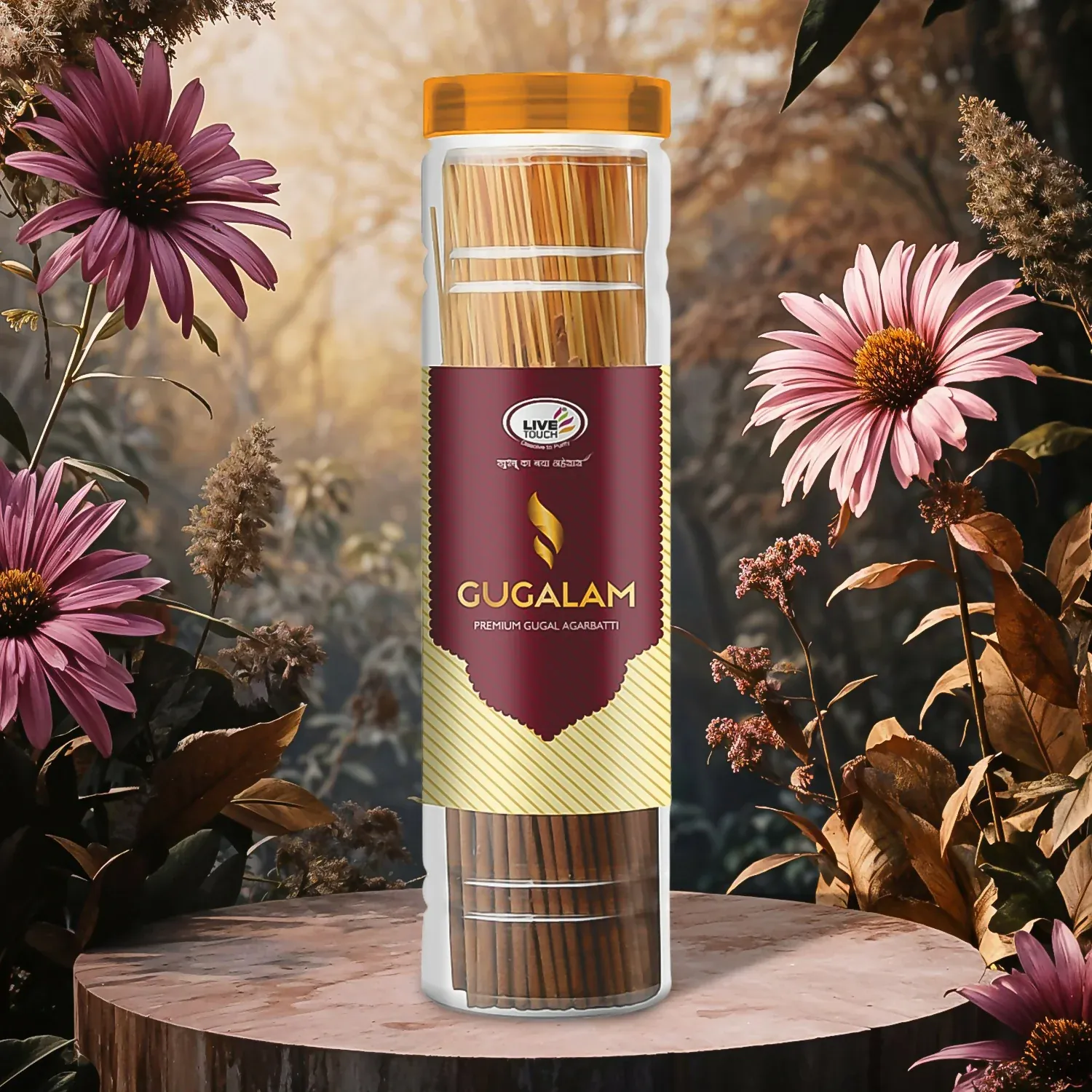 Premium Gugalam Premium Aura Agarbatti Incense Sticks 250g Jar - Buy Online at Alikart