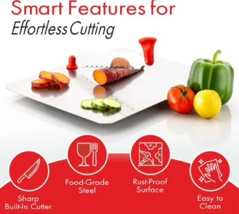 Cut N Chop Stainless Steel Kitchen Cutter & Chopping Board