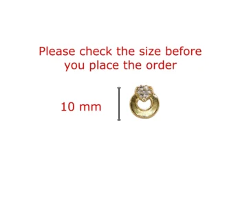 Dainty Diamond & Gold Circle Stud Earrings for Women
