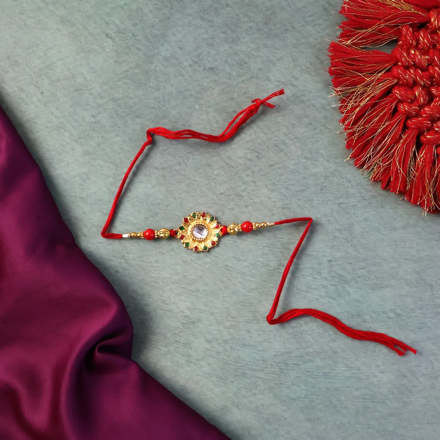 Veera Ki Rakhi – Elegant Traditional Rakhi for Brother - Detailed Feature View 7
