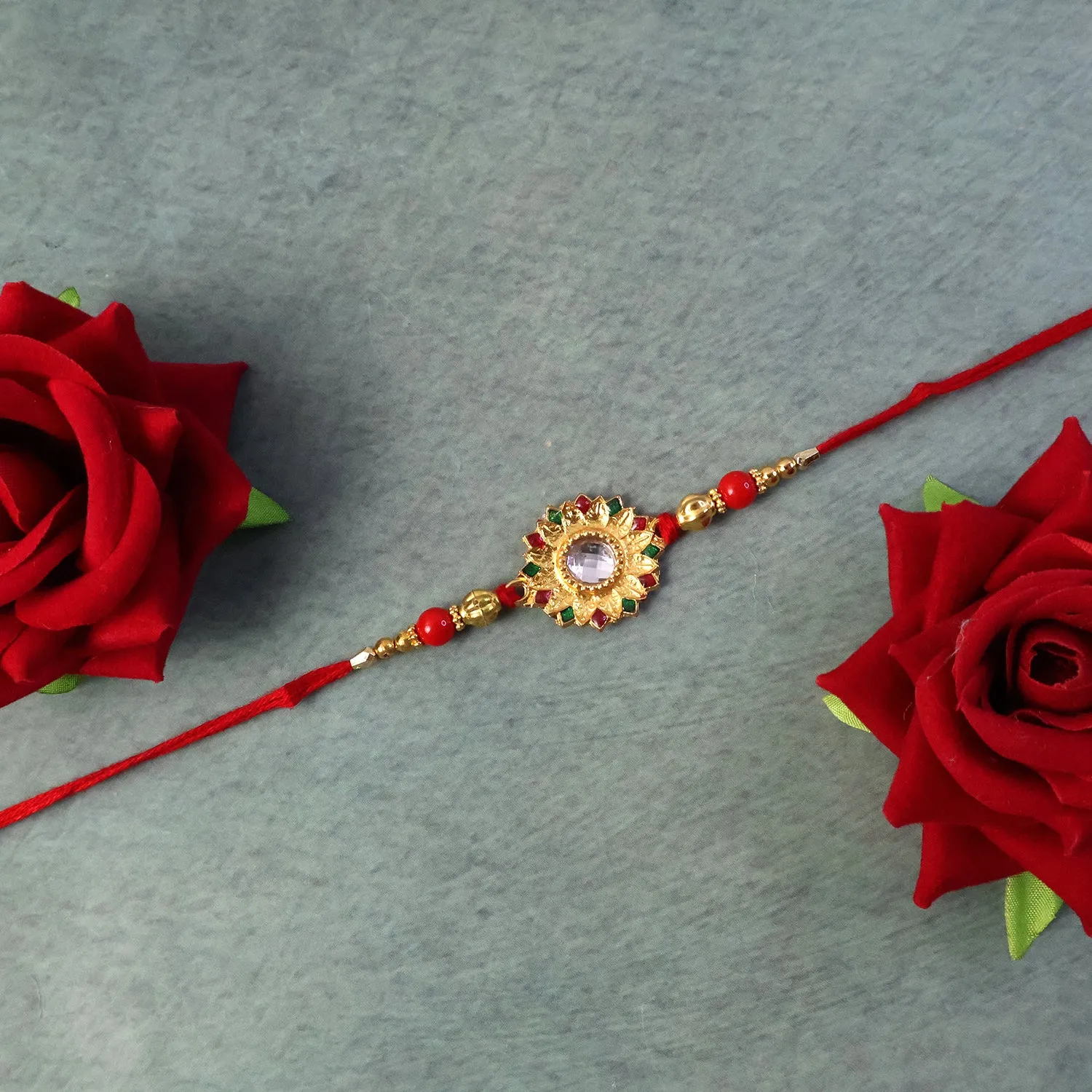 Veera Ki Rakhi – Elegant Traditional Rakhi for Brother - Detailed Feature View 4