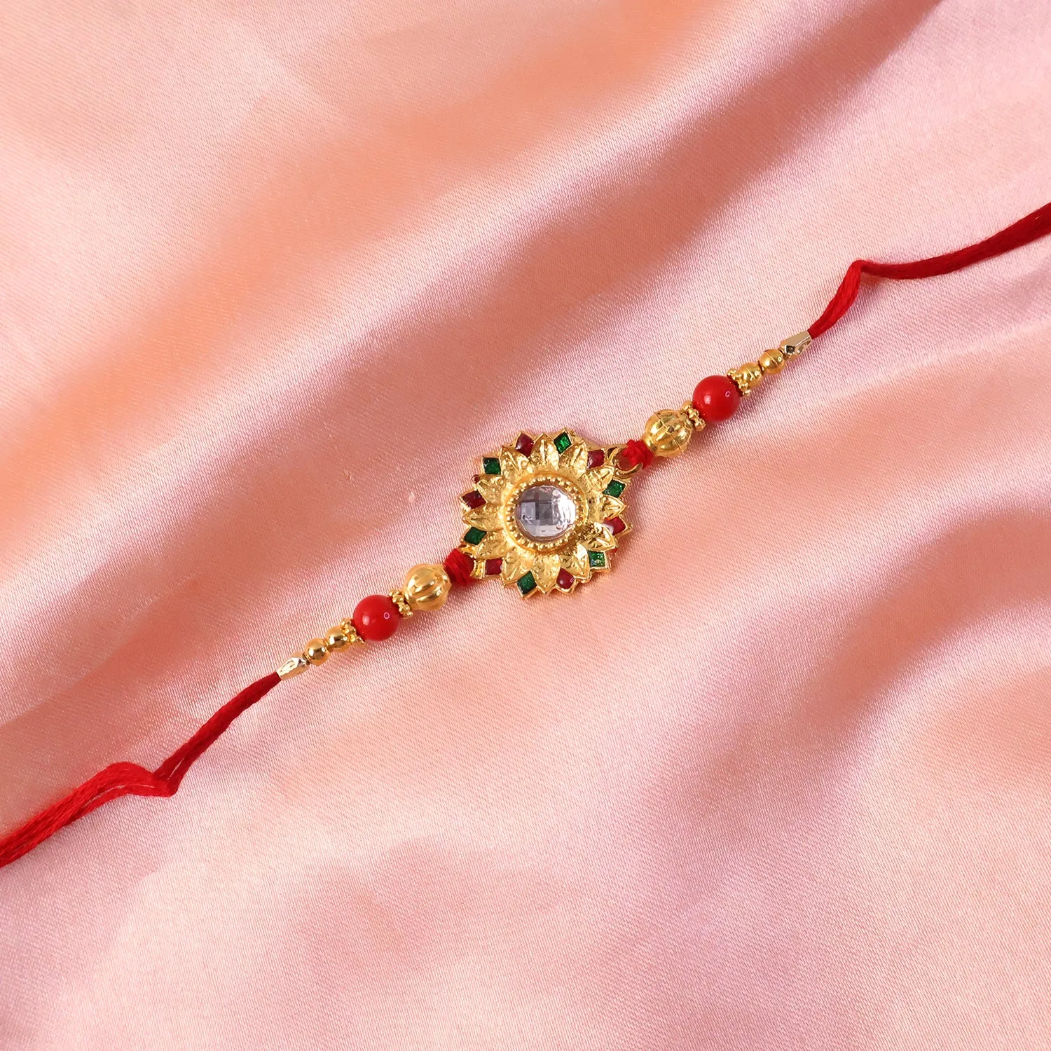 Veera Ki Rakhi – Elegant Traditional Rakhi for Brother - Detailed Feature View 2