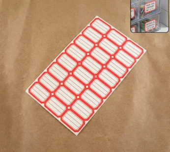 Self-Adhesive Rectangular Label Stickers – 1 Sheet