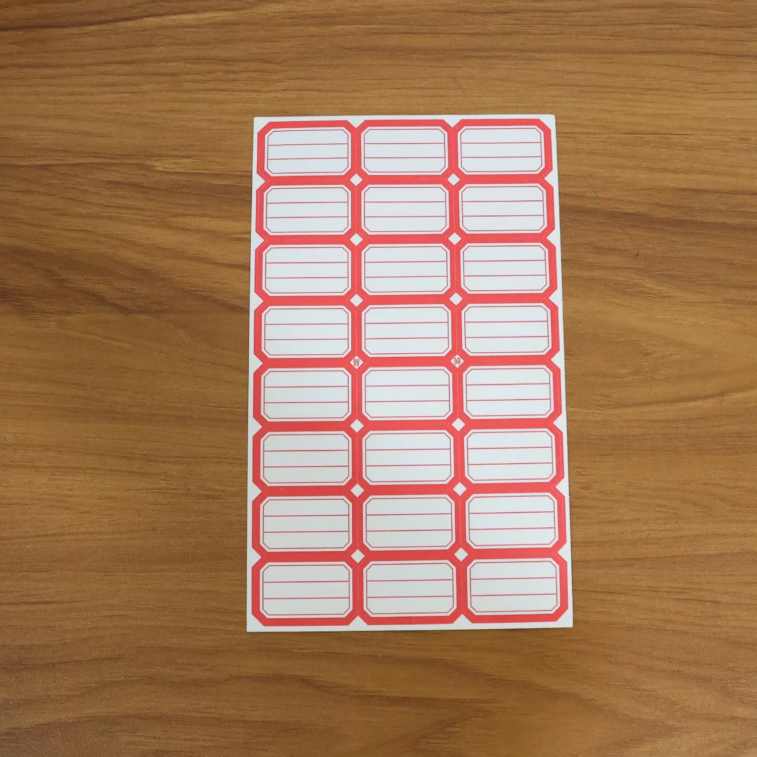 Self-Adhesive Rectangular Label Stickers – 1 Sheet - Detailed Feature View 7