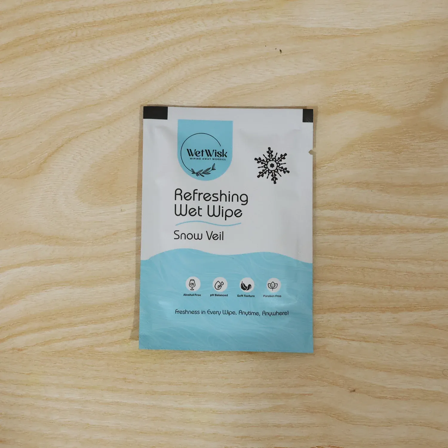 Snow Veil Refreshing Wet Wipes for Face, Body & Hands (1 Pc) - Detailed Feature View 8