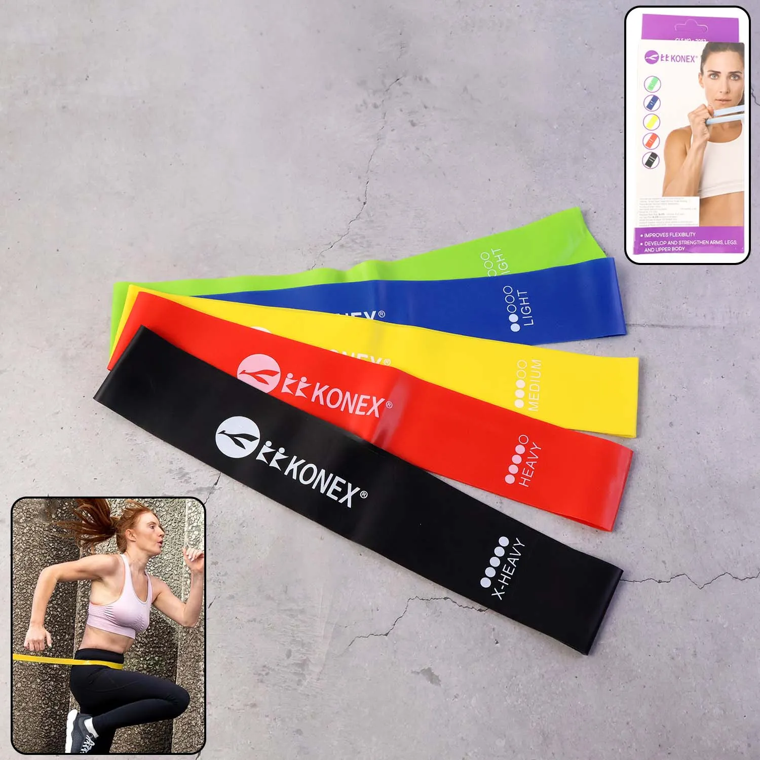 Premium Resistance Loop Exercise Bands – 5 Levels for Full-Body Fitness - Buy Online at Alikart