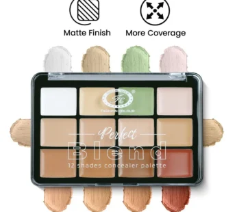 Fashion Colour Perfect Blend 12 Shades Concealer Palette – Shade FCPC01