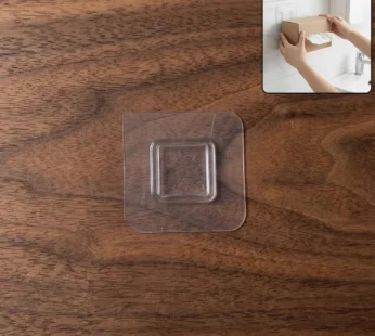 Transparent Adhesive Wall Mount Hook – 1 Pc