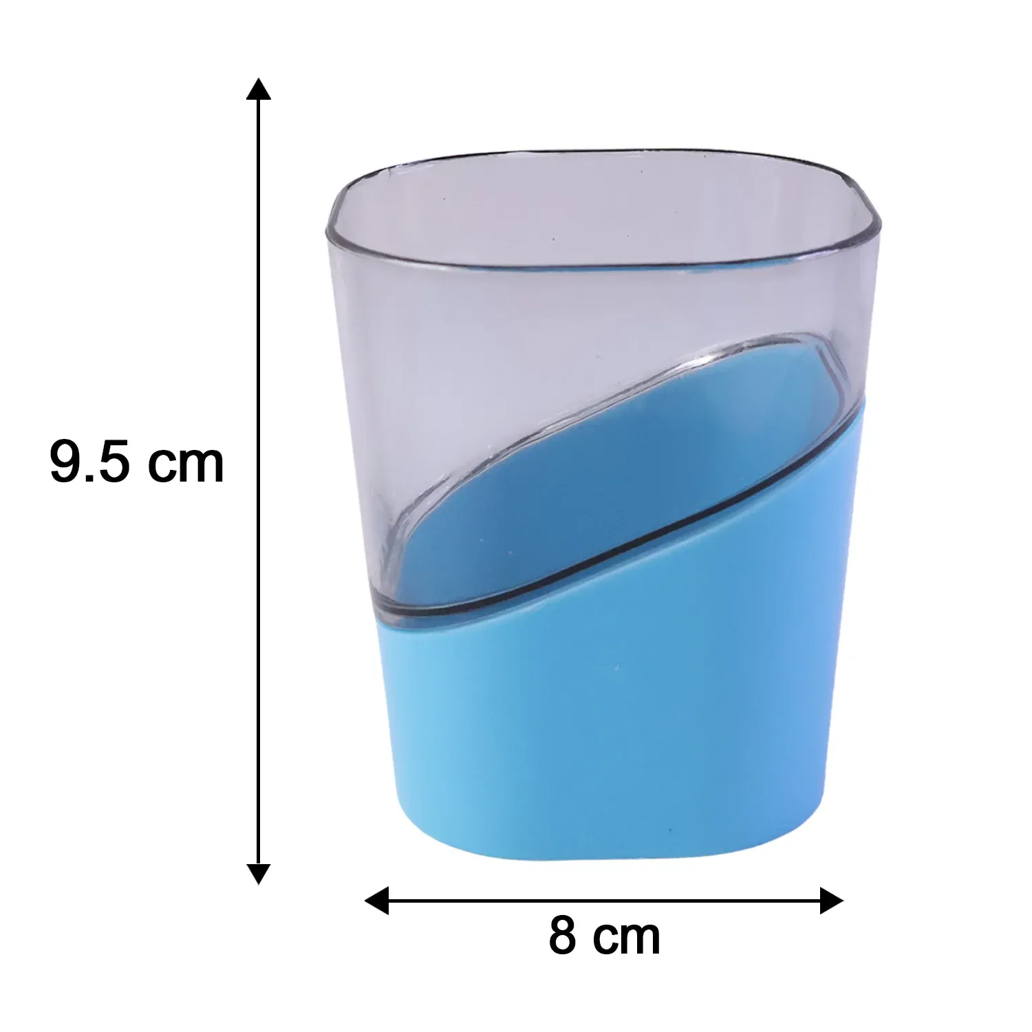 Prexo Stylish Grip Base Plastic Selo Glass (4 Pc, Set 300 ML Each) - Detailed Feature View 5