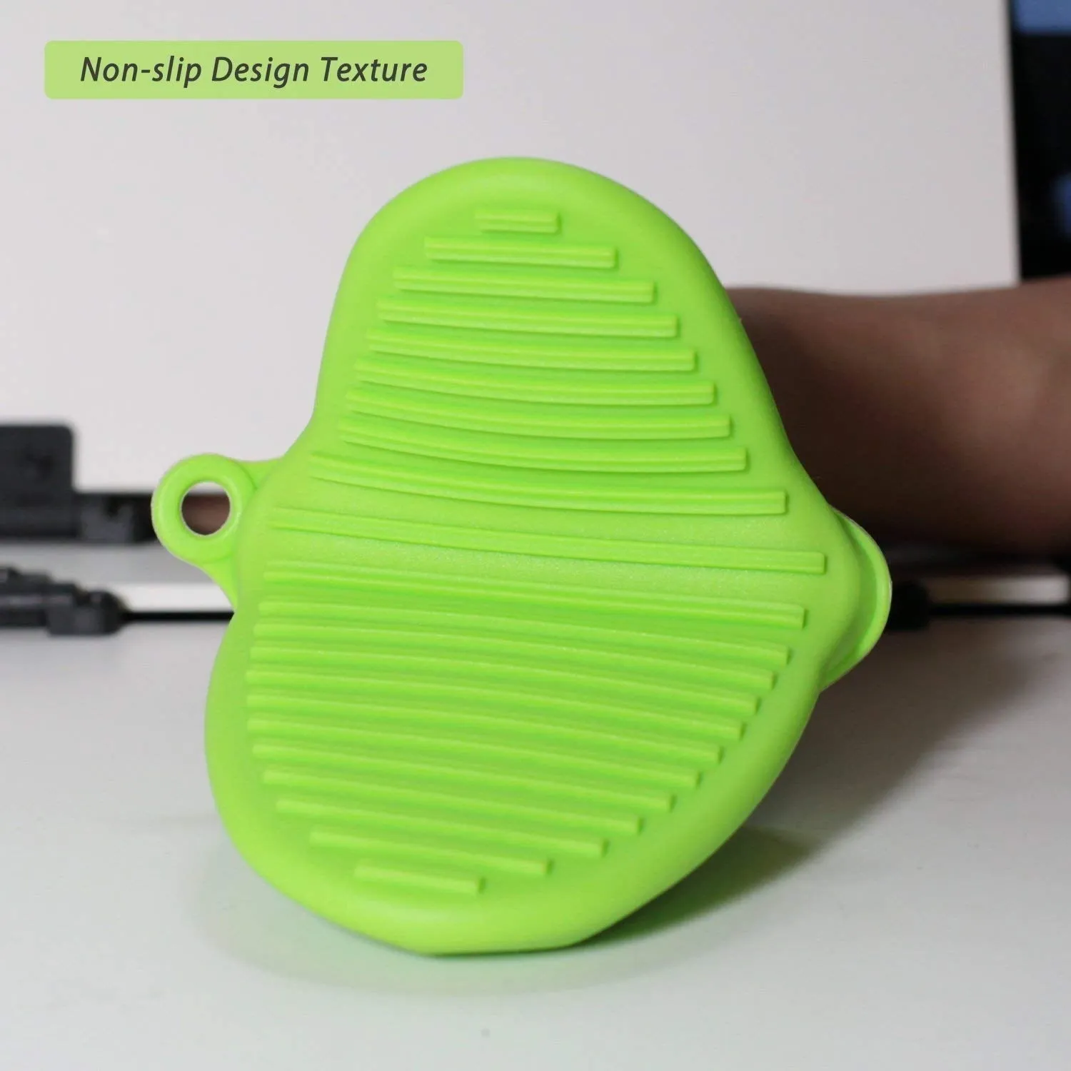 Silicone Heat Resistant Potholder – Kitchen & Baking Mitt | Jiaqi - Detailed Feature View 7